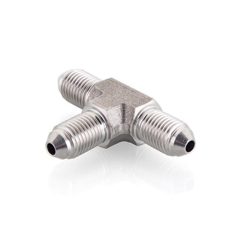 Hydraulic Tee 9 16-18 Jic X 7 16-20 Jic
